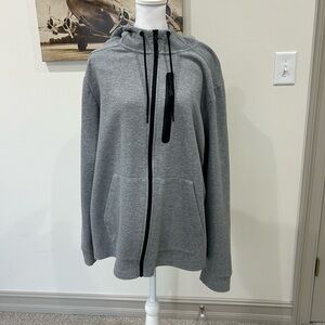 Gray Hoodie with Black Accents. Never been worn. Size XL